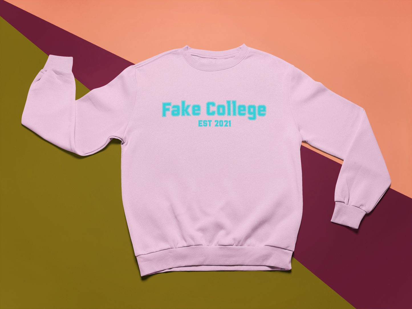 Fake College Crewneck