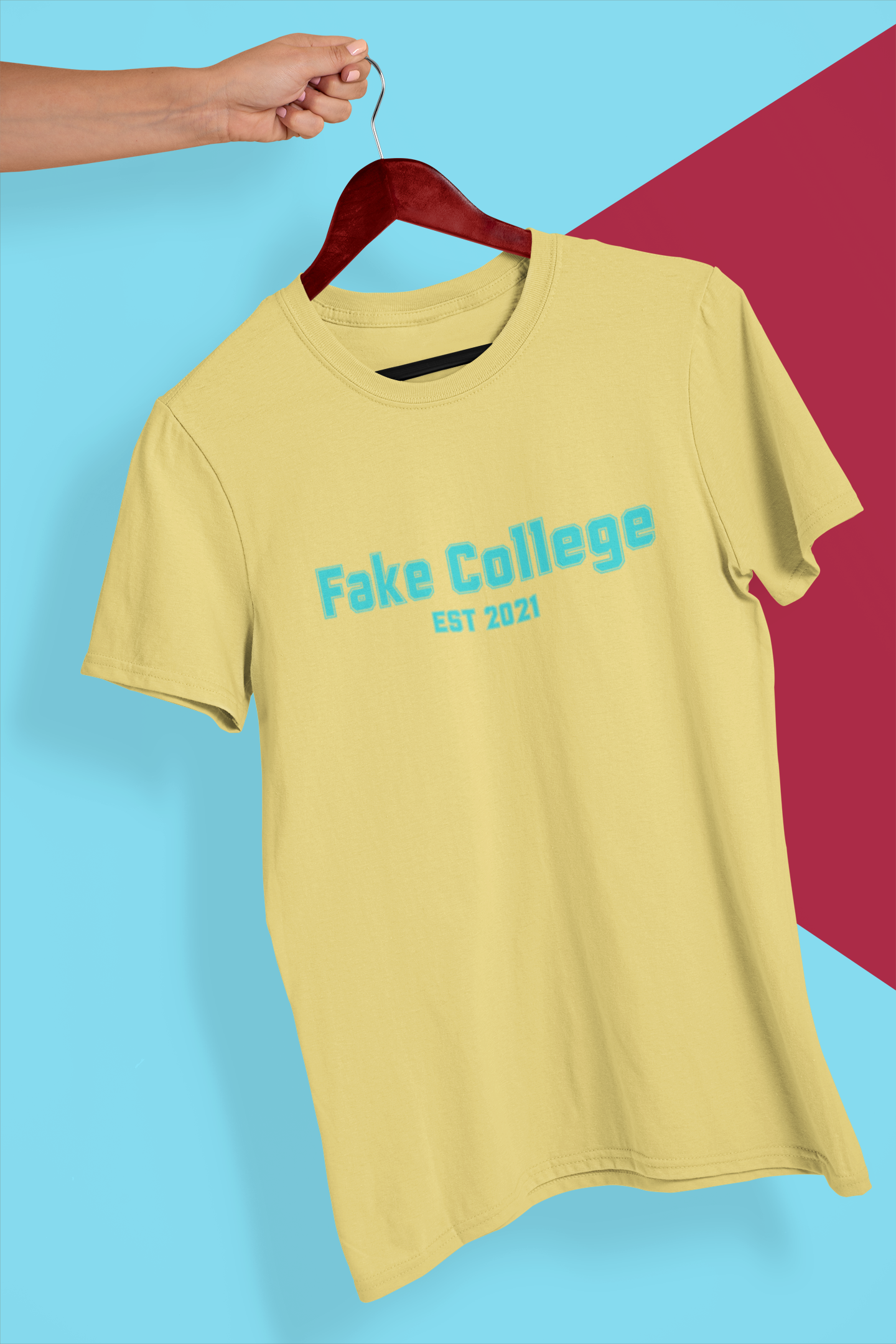 Fake College Tee