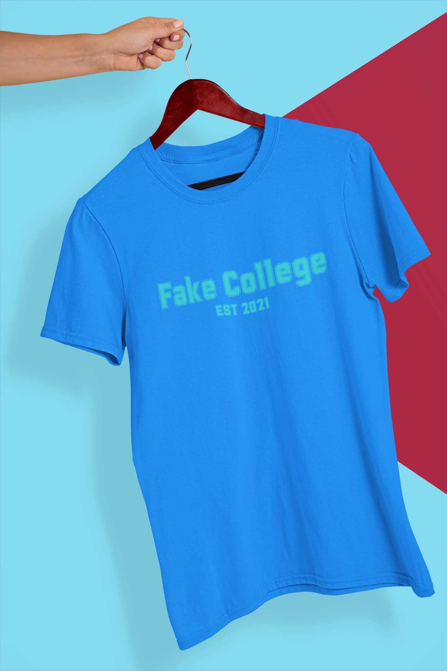 Fake College Tee