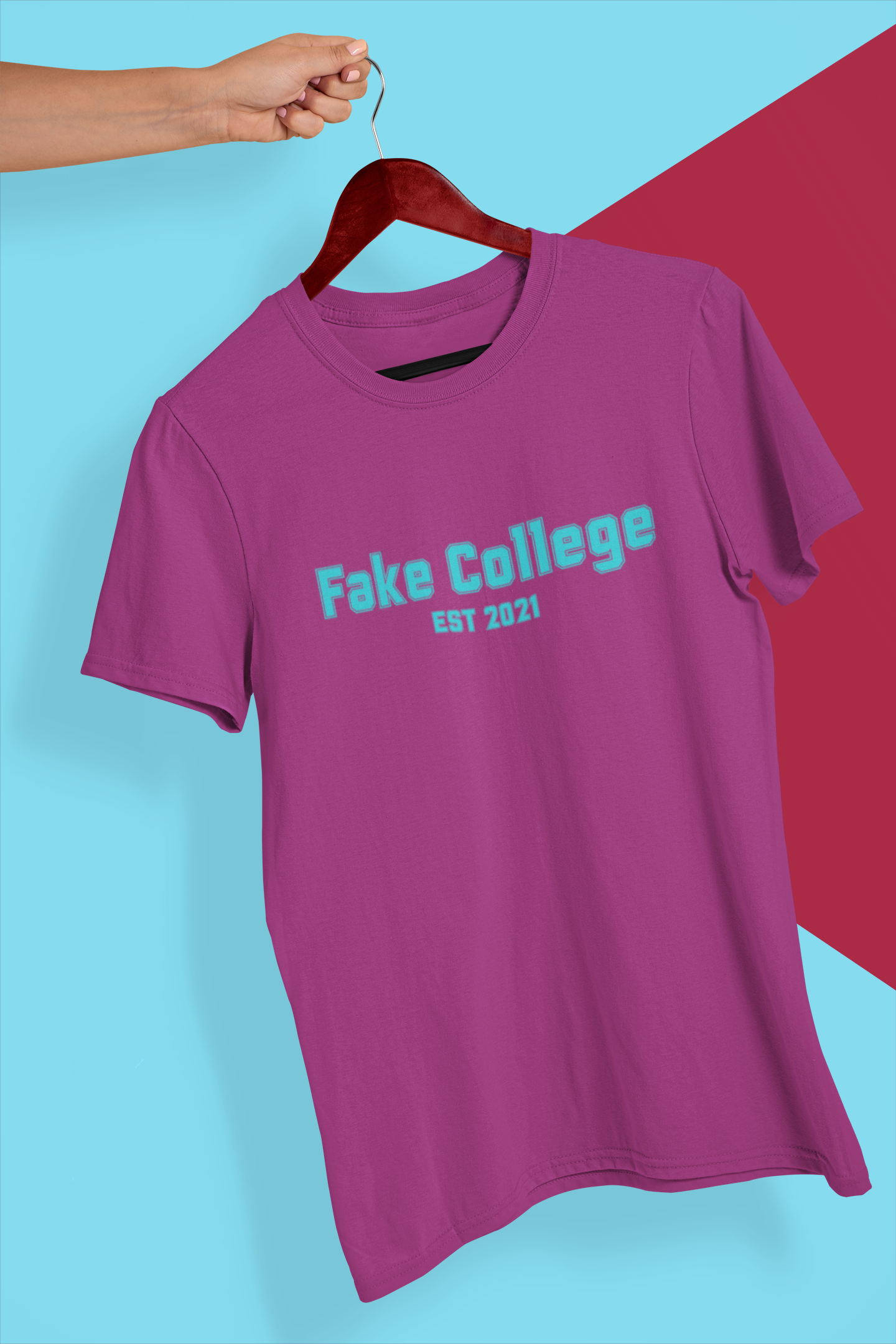 Fake College Tee