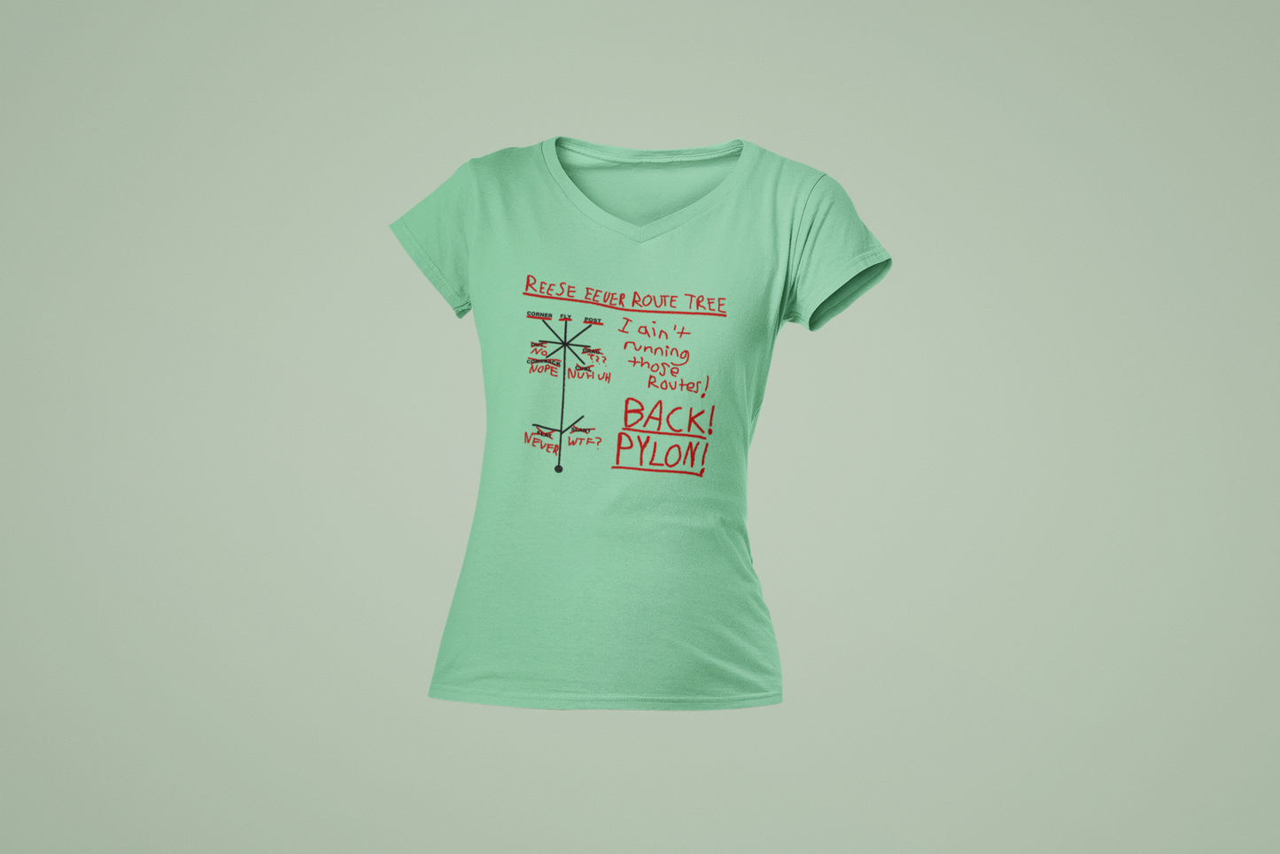 Route Tree Women's Vneck