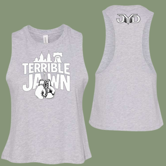Terrible Jawn Women's Racerback Cropped Tank