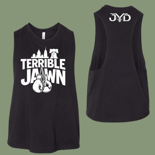 Terrible Jawn Women's Racerback Cropped Tank