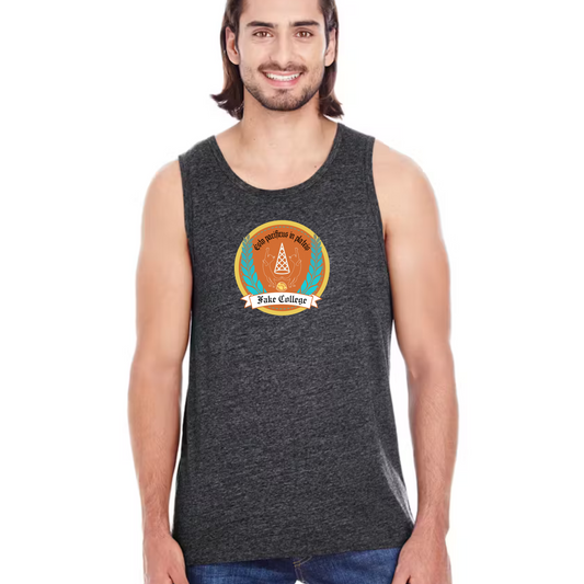 Fake College Crest Men's Tank