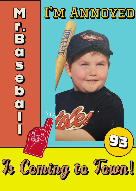 Mr. Baseball Sticker
