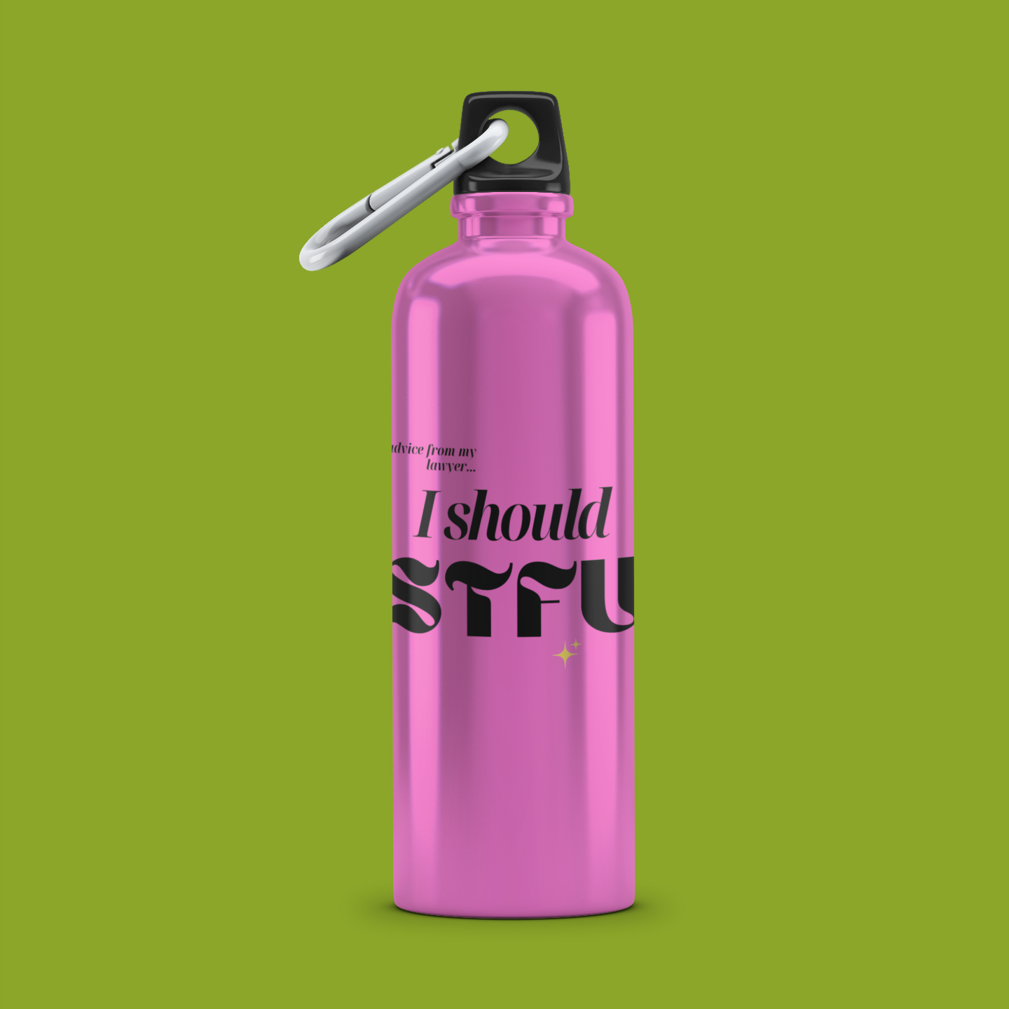 I Should STFU Aluminum Water Bottle