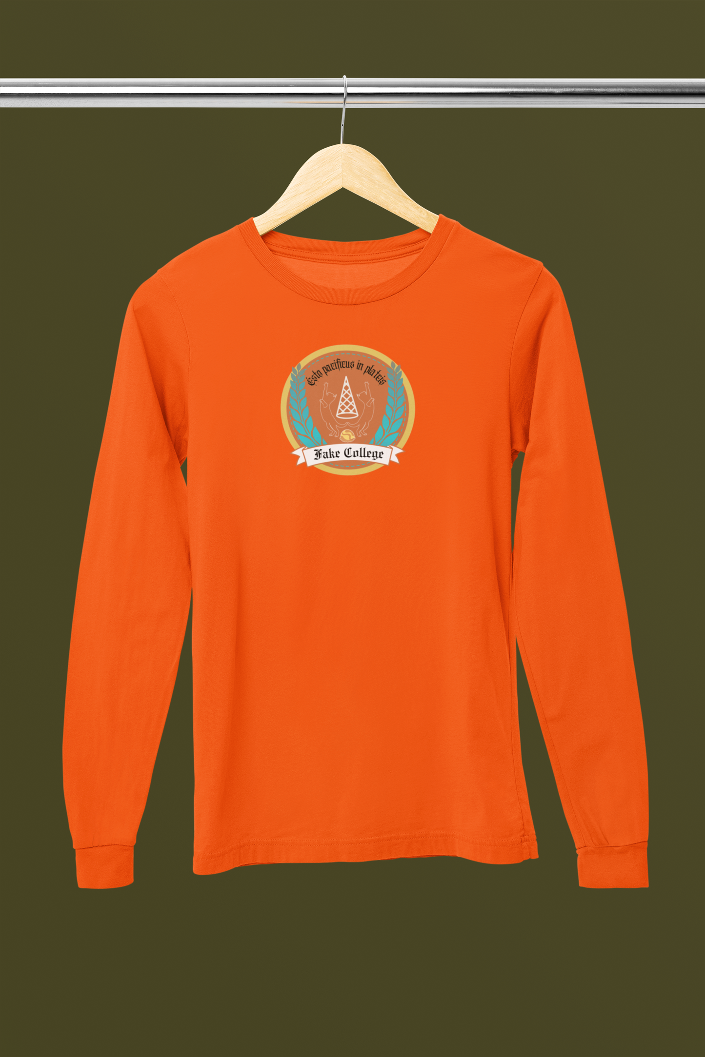 Fake College Crest Long Sleeve