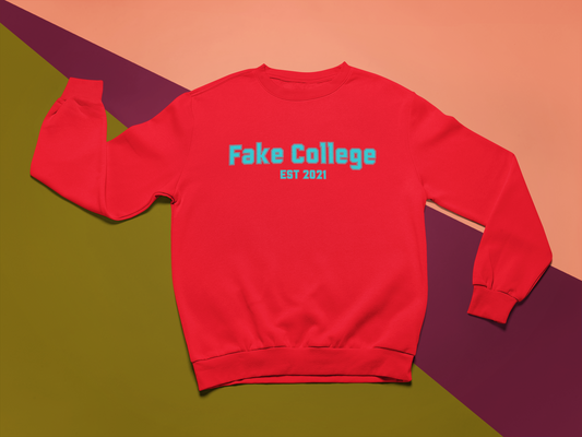 Fake College Crewneck