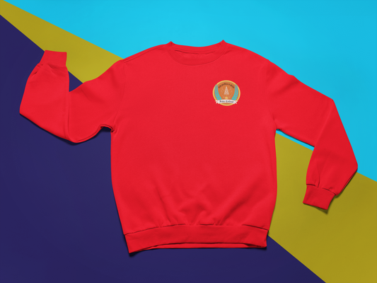 Fake College Chest Crest Crewneck