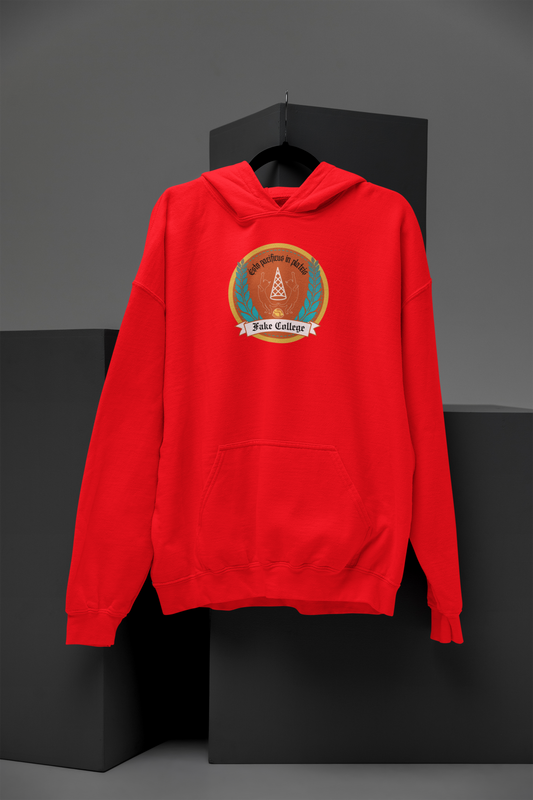 Fake College Crest Hoodie