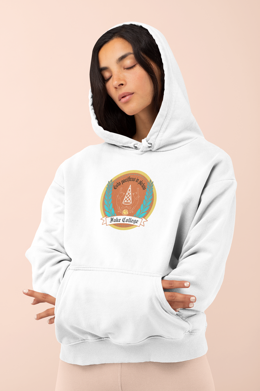 Fake College Crest Hoodie