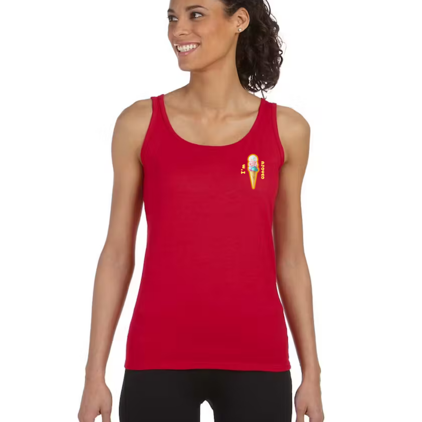 I'm Ajoyed Women's Fitted Tank